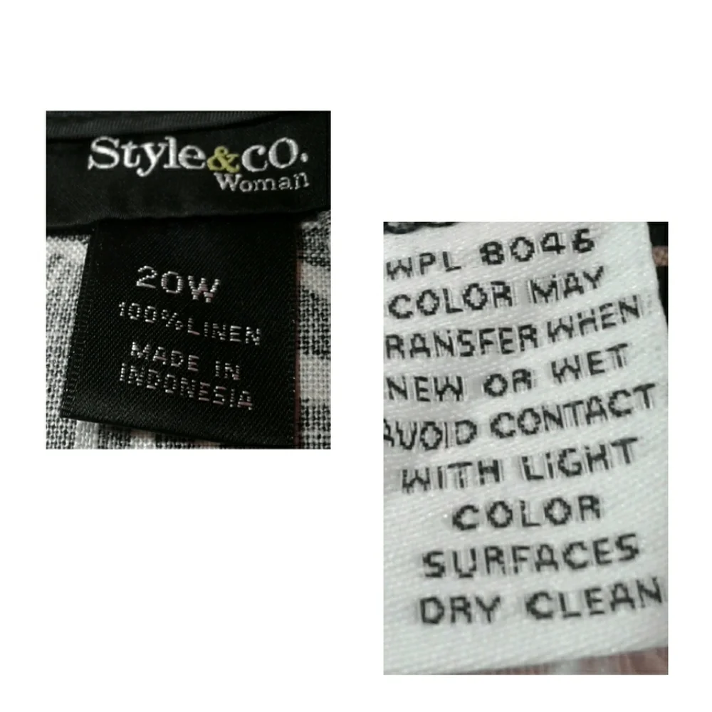 Style & co Linen pleated skirt plus size 20 W